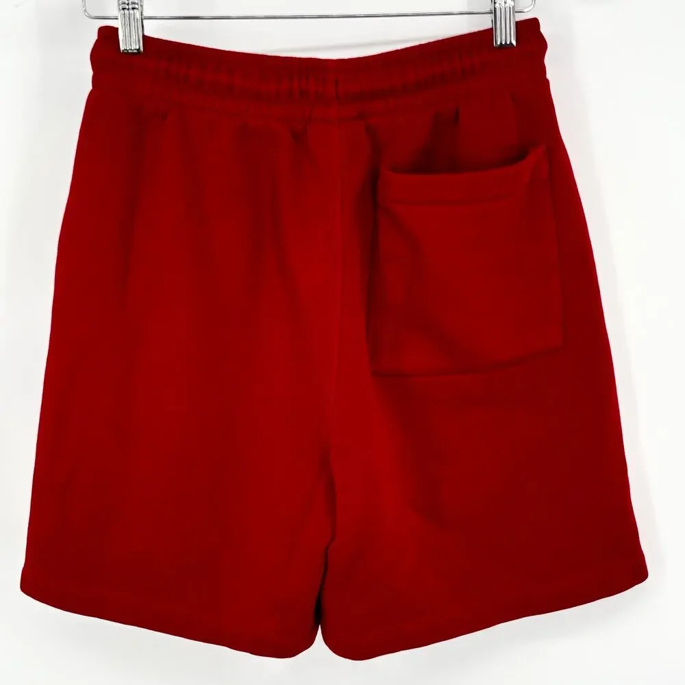 Nike Air Jordan Shorts Mens Small Fleece Sweats Basketball Athletic Gym Logo Red